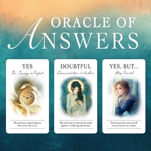 ORACLE OF ANSWERS pour toutes les questions/78 cartes/Oracle Deck Oui-Non/Réponses instantanées Oracle/Oracle Cards/Oracle Deck/Tarot Card Deck