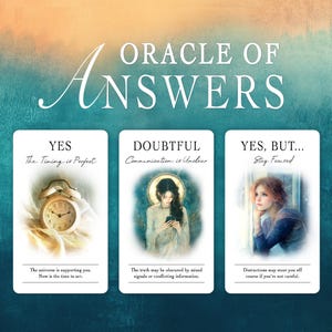 ORÁCULO DE RESPUESTAS para cualquier pregunta / 78 cartas / Baraja de oráculo de sí o no / Respuestas instantáneas de oráculo / Cartas de oráculo / Baraja de oráculo / Baraja de cartas del tarot