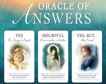 ORACLE OF ANSWERS  for Any Question / 78 Cards / Yes-No Oracle Deck / Instant Oracle Answers / Oracle Cards / Oracle Deck / Tarot Card Deck