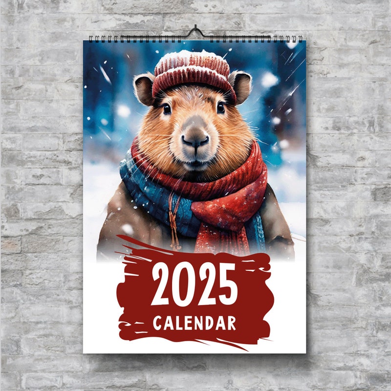 Capybara 2025 calendar - Etsy.de