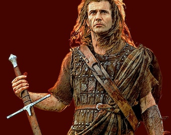 メル・ギブソンによる『ブレイブハート』のウィリアム・ウォレス 1/6、1/4 フィギュア
