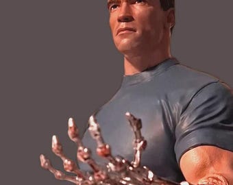 ターミネーター2の腕切断シーンの彫像