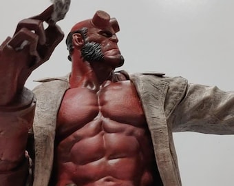 ヘルボーイ ファンアート 手描き樹脂フィギュア 40 cm