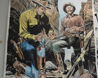 Tex Willer & Kit Carson painting