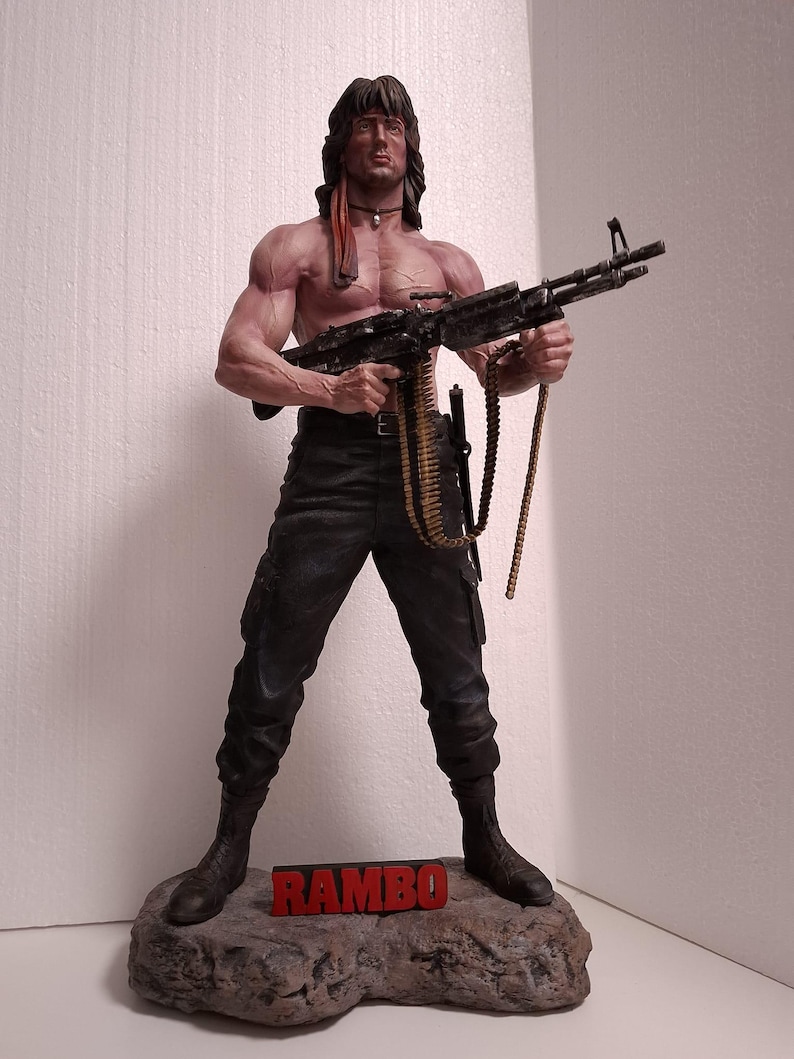 Rambo Custom Resin Statue - Etsy