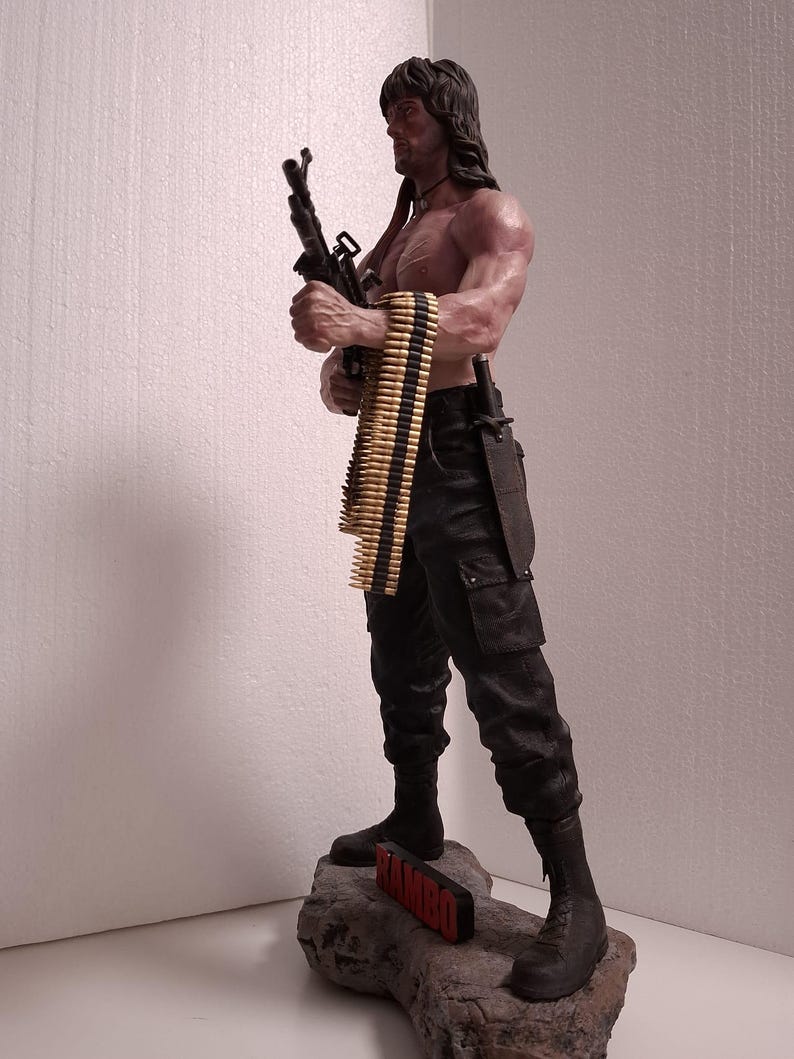 Rambo Custom Resin Statue - Etsy