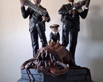 Diorama Mann in schwarz 1/4
