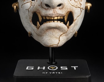 Atsu’s Maske – Geist von Yōtei | Lebensgroße Display-Maske