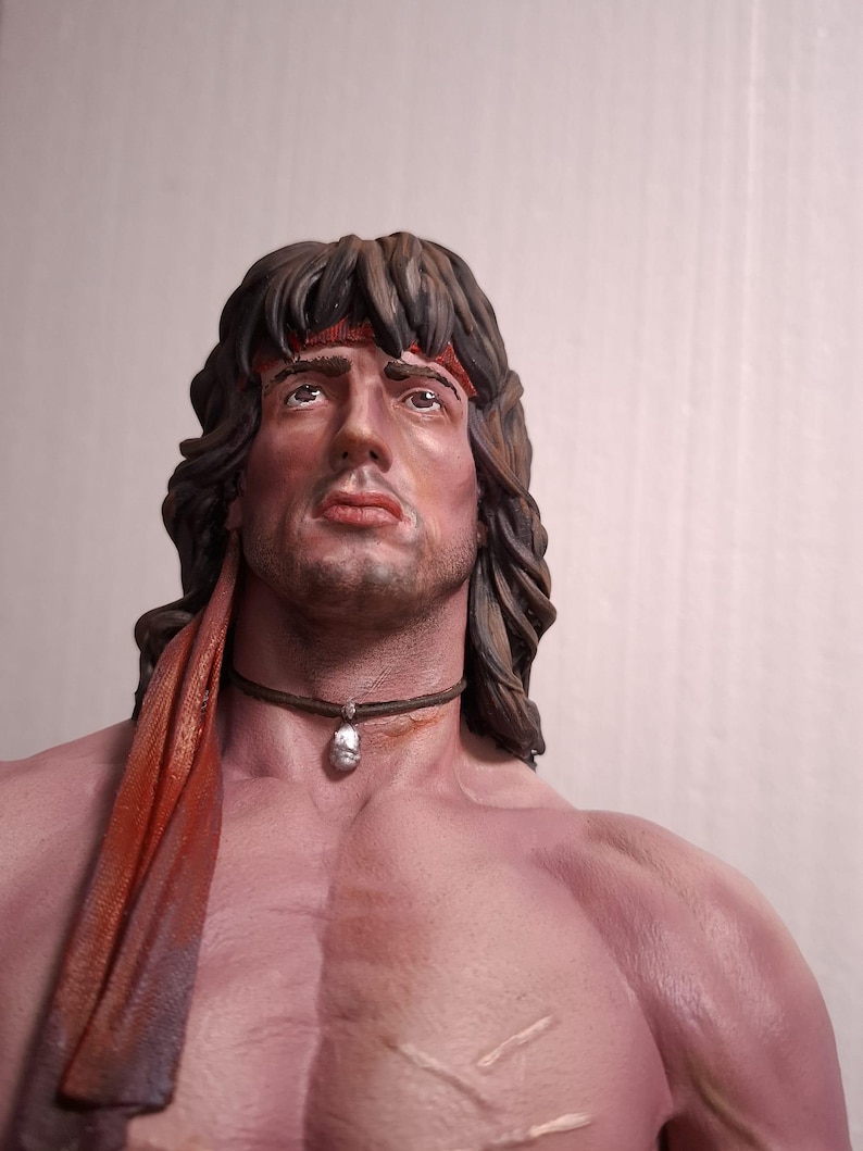 Rambo Custom Resin Statue - Etsy