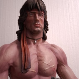 Figura Rambo scala 1/3 alta 54 cm