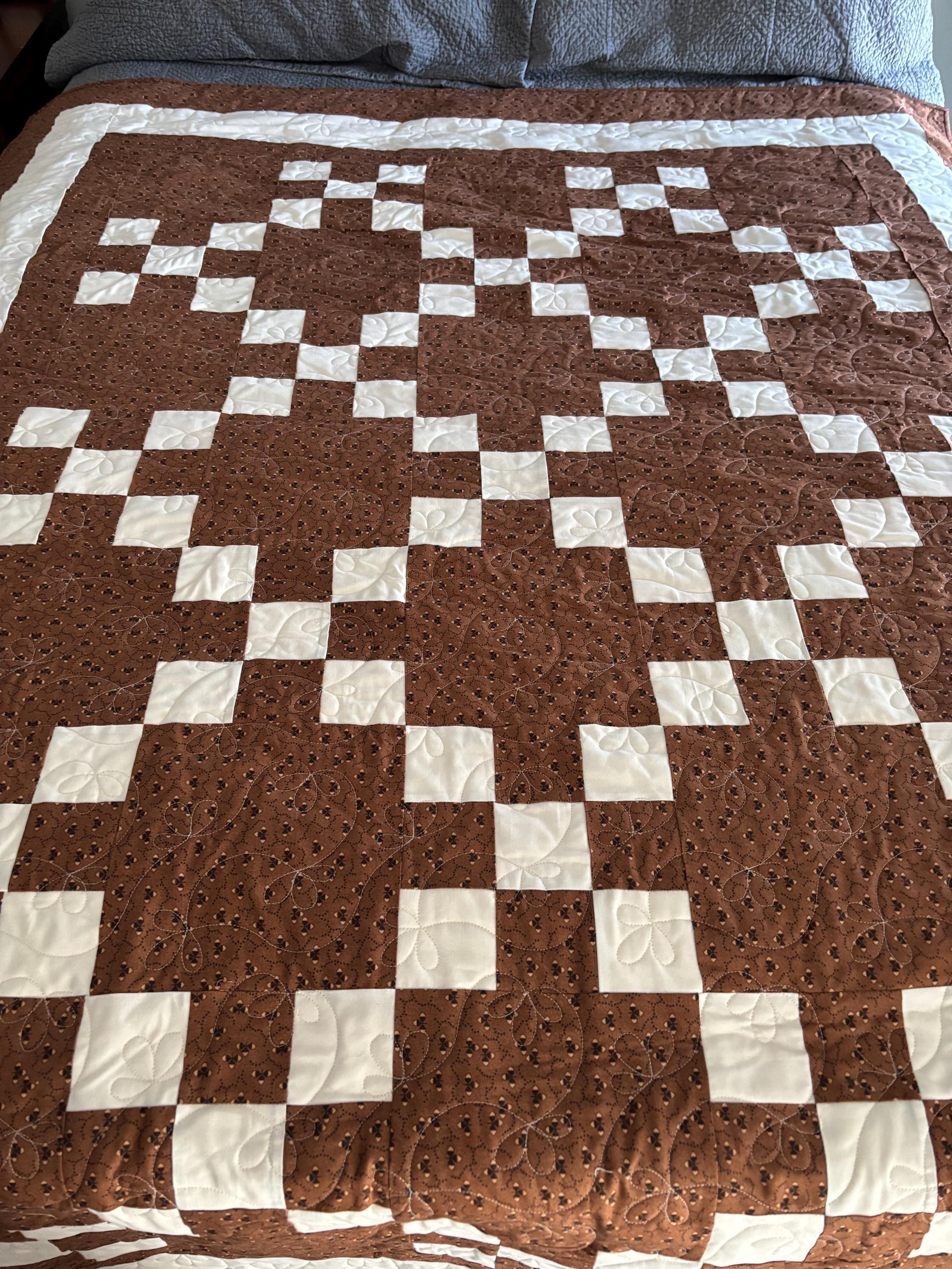 Irish Chain Quilt Throw/handmade Quilt/farmhouse Style - Etsy