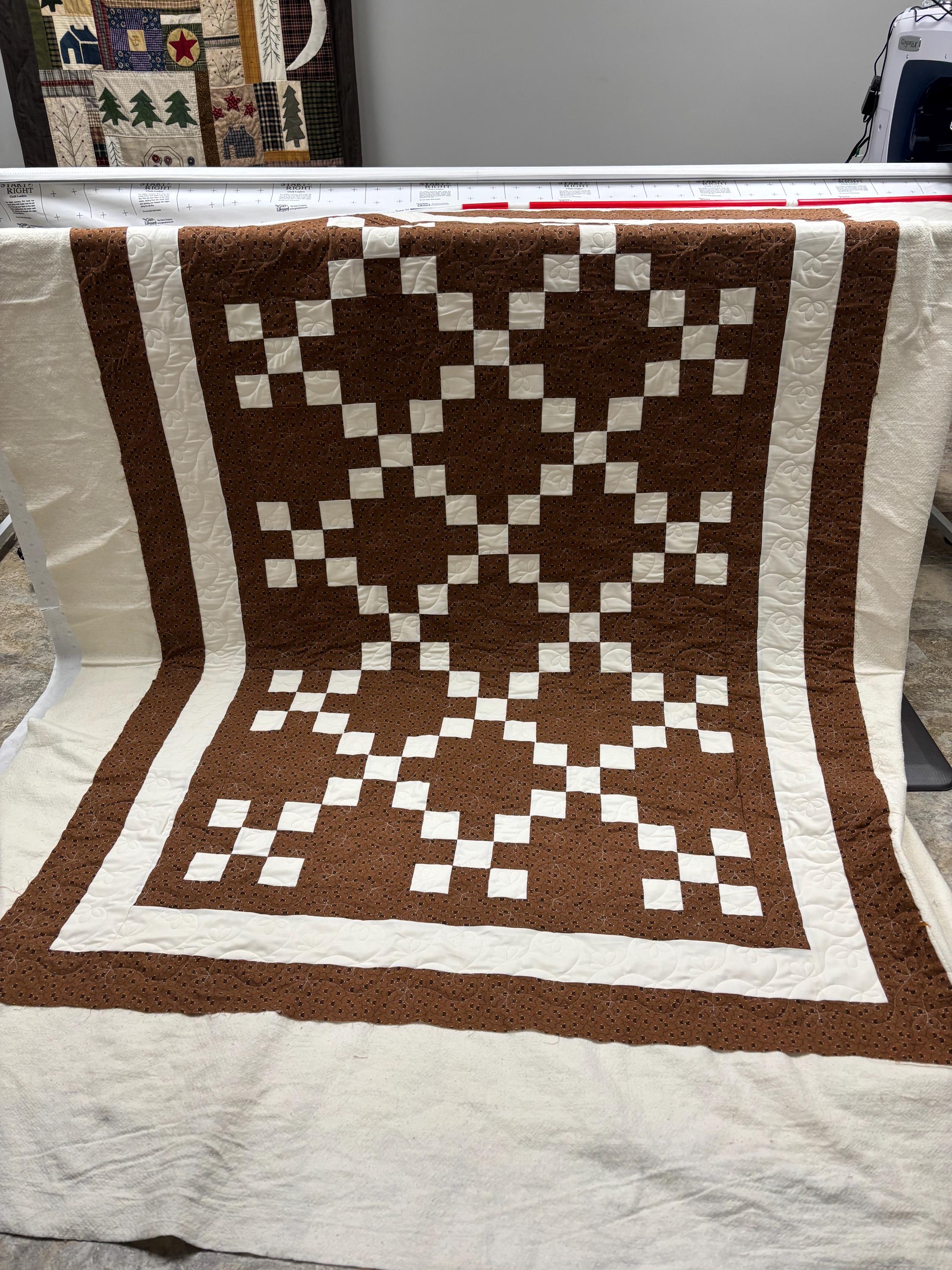 Irish Chain Quilt Throw/handmade Quilt/farmhouse Style - Etsy