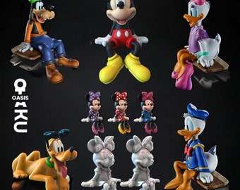 Cartoon Characters Figure 3D Stl Files - 6 Lifesize Cartoon Character figure 3D Stl Files