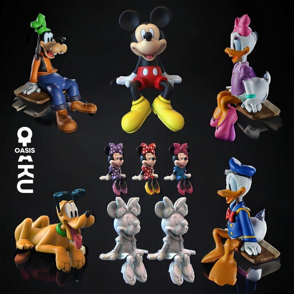 Cartoon Characters Figure 3D Stl Files - 6 Lifesize Cartoon Character figure 3D Stl Files