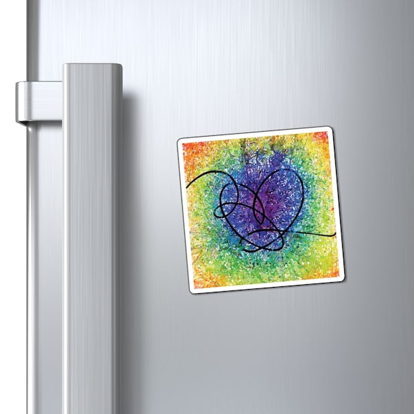 BTS Love Yourself : Answer Rainbow Gradient Watercolor Painting - Magnets