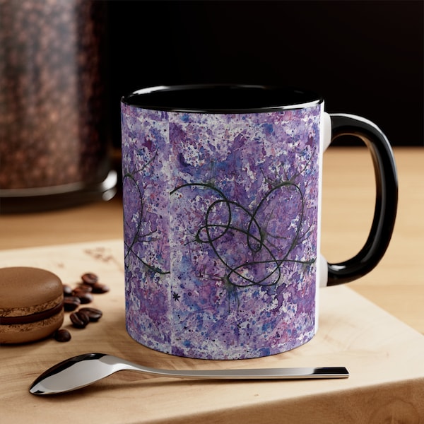 BTS Love Yourself : Answer Watercolor Painting - Accent Coffee Mug, 11oz