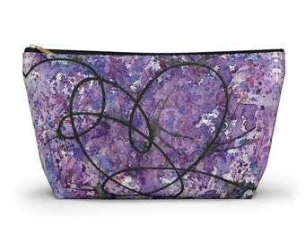 BTS Love Yourself : Answer Watercolor Painting - Zipper Closure Accessory Pouch w T-bottom (2 Sizes)