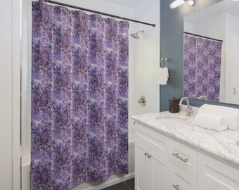 BTS Love Yourself : Answer Watercolor Painting - Shower Curtains