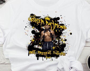 Usher Raymond Tour Tee Digital File | Retro Concert T-Shirt Design | Printable Graphic for Personal Use