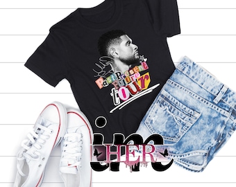 Usher Graphic Tee Design – Custom Printable Digital Download