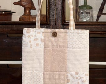 Patchwork Quilted Tote