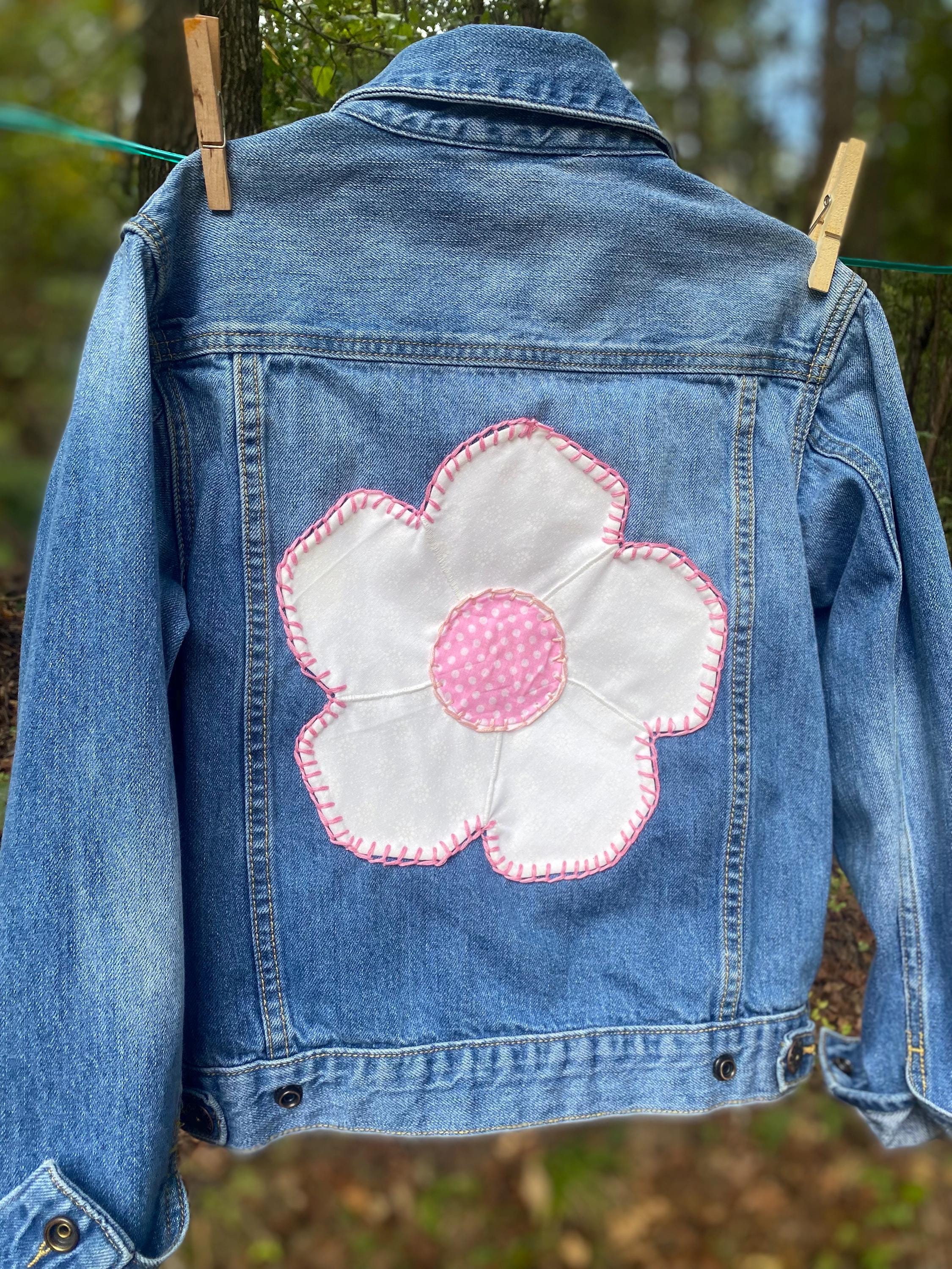 Hand-stitched Groovy Flower Jacket - Etsy