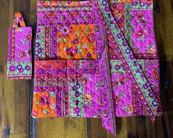 Large Quilted Book Sleeve Gift Set