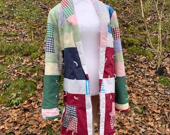 Vintage Patchwork Quilt Coat