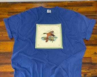 2XL Blue Vintage Duck Shirt