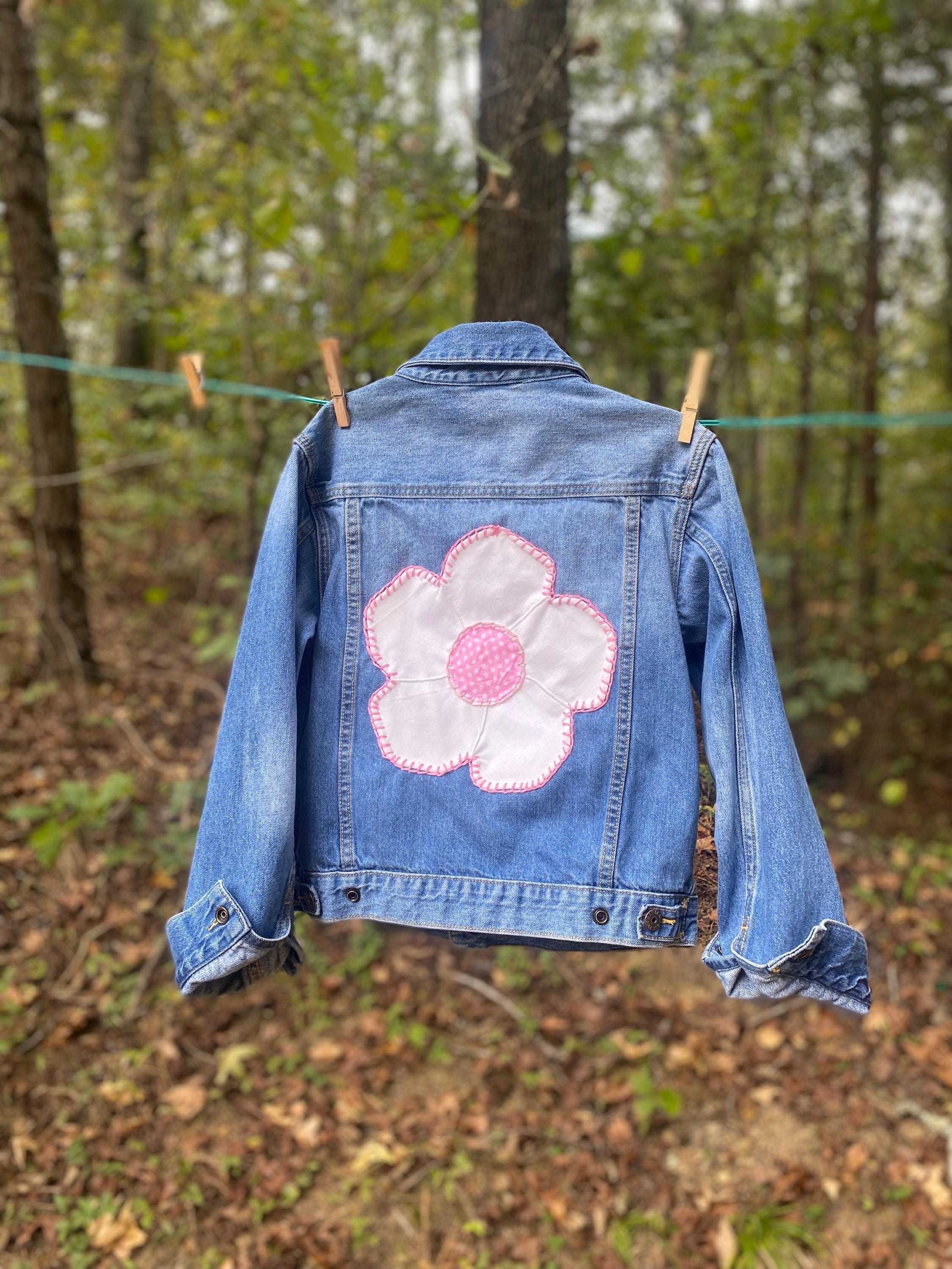 Hand-stitched Groovy Flower Jacket - Etsy