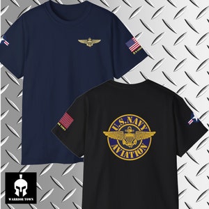 Naval Aviator Pilot Gold Wings T-Shirt U.S. Navy, U.S. Marine Corps, Coast Guard
