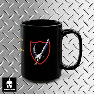 U.S. Navy Strike Fighter Squadron VFA-136 The Knighthawks Super Hornet F/A-18E 15 oz Ceramic Black Mug