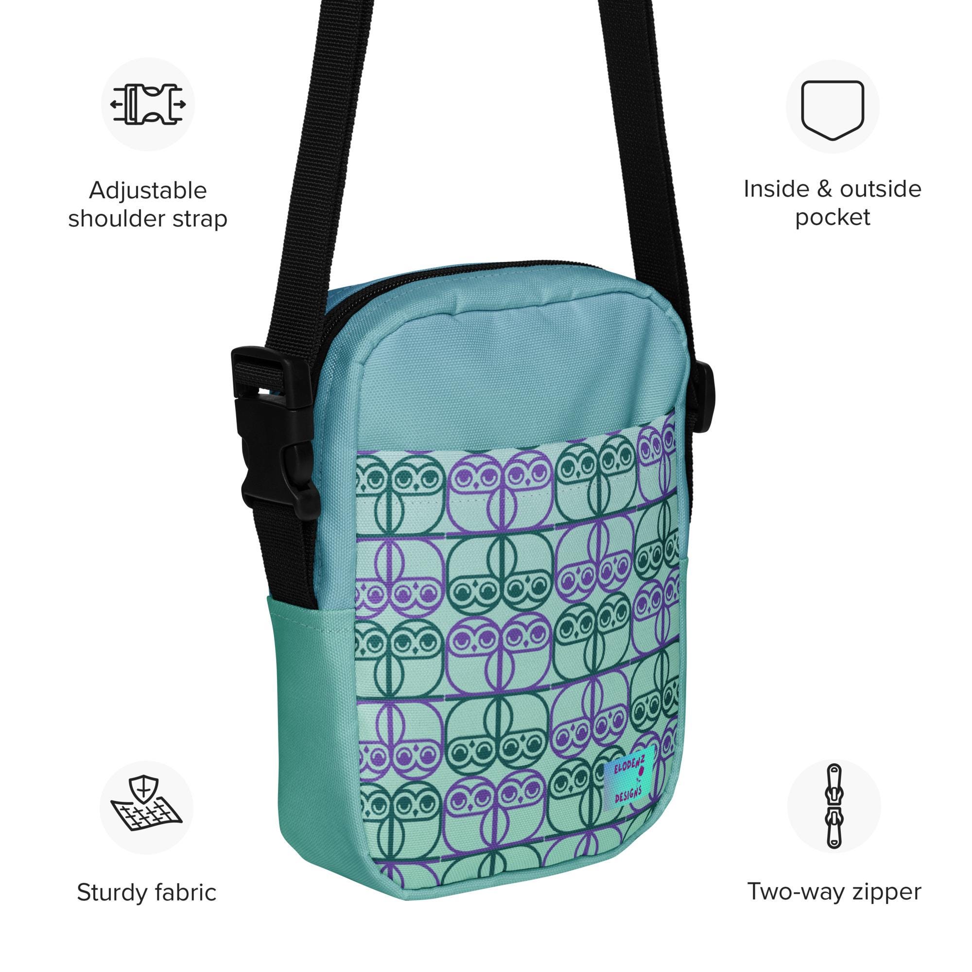 Owl Crossbody Bag &ndash; Blue & Green Festival Belt Bag