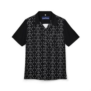 Black Hawaiian Airplane Pattern Shirt, Unisex Aloha Tropical Top, Pilot Gift, Aviator Button-Up Apparel, Vacation Cruise Wear, Beach Party