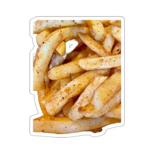 Pommes Aufkleber Kussschnitt Laptop Notebook Aufkleber - Kostenloser Versand!