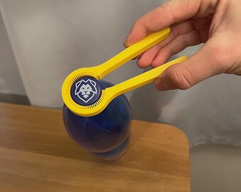 Universal Bottle Cap Opener for Screw Caps, Jar Lid Grip Tool 27-35 mm, Set of 3 5 or 10, 3D Printed
