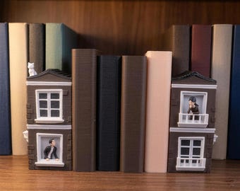 Conjunto de suportes para livros de fantasia romântica na cor de sua escolha, decoração para cantinho de leitura de fantasia.