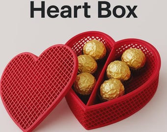 Caixa de presente em formato de coração com tampa, caixa de chocolates para o Dia dos Namorados.