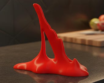 Blood Puddle Knife Holder Red, Horror Kitchen Decor Knife Stand, Gothic Halloween 3D Print Decor