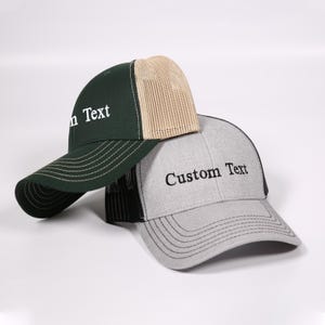 Custom Embroidered Hat, Personalized Text Here, Vintage Baseball Hat, Custom Trucker Hat, Personalized Gift, Gift for Dad