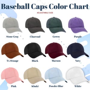 Gorra bordada con texto personalizado, Tu texto aquí, Gorra con frase ingeniosa, Gorra de béisbol vintage, Gorra de camionero personalizada, Regalo personalizado, Gorra de papá personalizada imagen 7