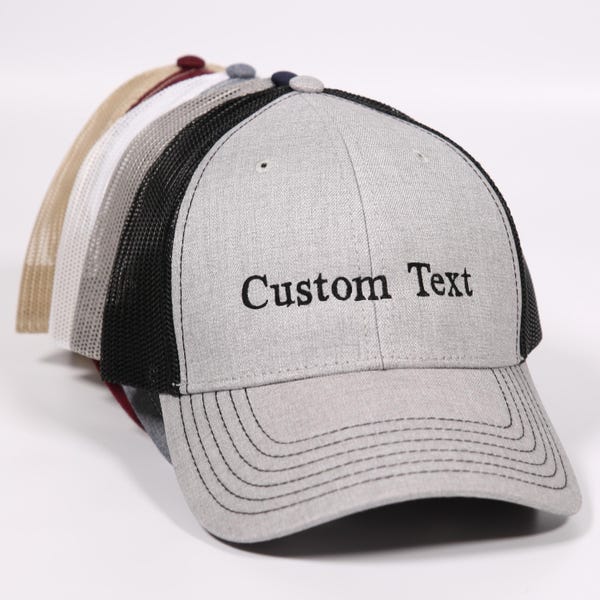 Custom Embroidered Text Hat, Personalized Quote Here, Business Merch, Vintage Baseball Hat, Custom Trucker Hat, Personalized Gift