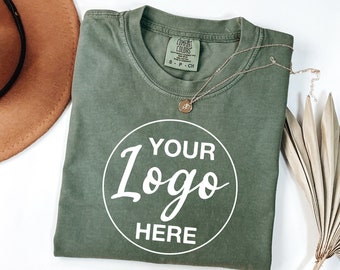 Custom Comfort Colors® Shirt, Custom Your Logo Here Shirt, Personalized Company Logo Tee, Business Logo Outfit, Sports Team Logo Clothing