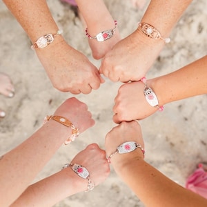 Breast Cancer Lymphedema Medical Alert Bracelet