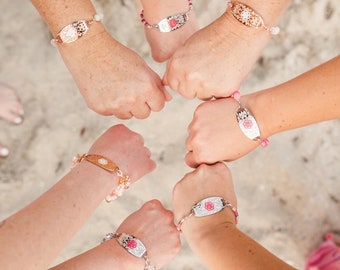 Breast Cancer Lymphedema Medical Alert Bracelet