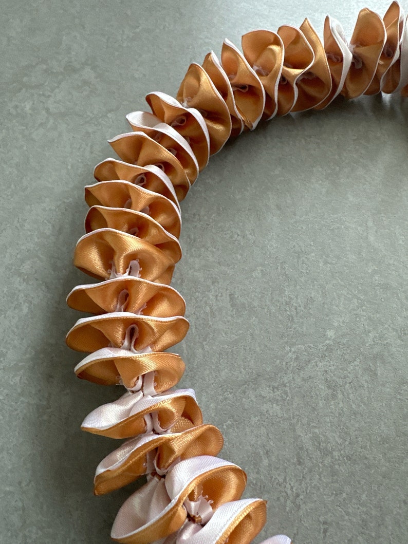 2 Color Graduation Lei Gold and White - Etsy