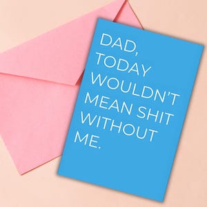 cartão engraçado do dia dos pais para o pai favorito, cartão sarcástico do dia dos pais para o papai, piada, cartão para o papai, piada, presente, cartão engraçado e feliz dia dos pais