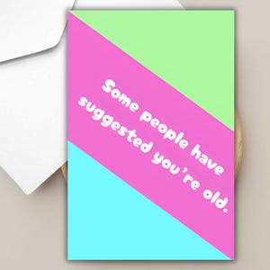 Carte d'anniversaire drôle pour un ami sarcastique carte d'anniversaire avec une blague pour mari joyeux anniversaire carte d'anniversaire humour vieillesse pour maman