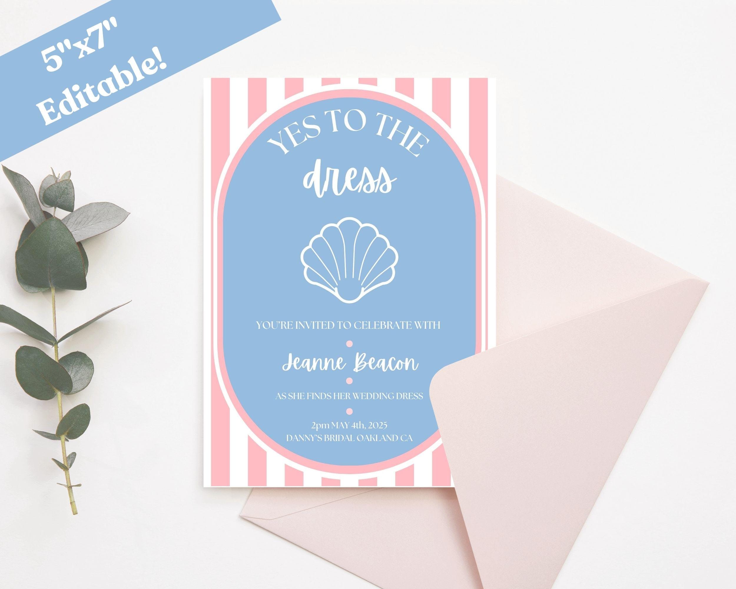 dress fitting invitation Wedding Dress Fitting Invite