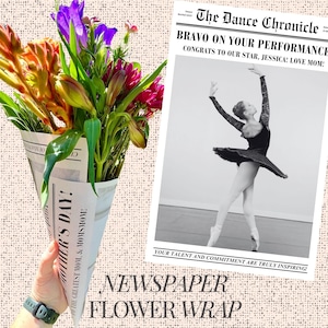 Regalo floreale per saggio di danza per figlia, bouquet da spettacolo di ballerina, spettacolo di danza personalizzato, bouquet floreale per saggio di danza, concorso di danza
